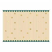 Papiertischdecke Dünne Streifen und Sterne, 180 x 120 cm Party-Tischdecken / Skirtings PartyDeco 1 fiestastore
