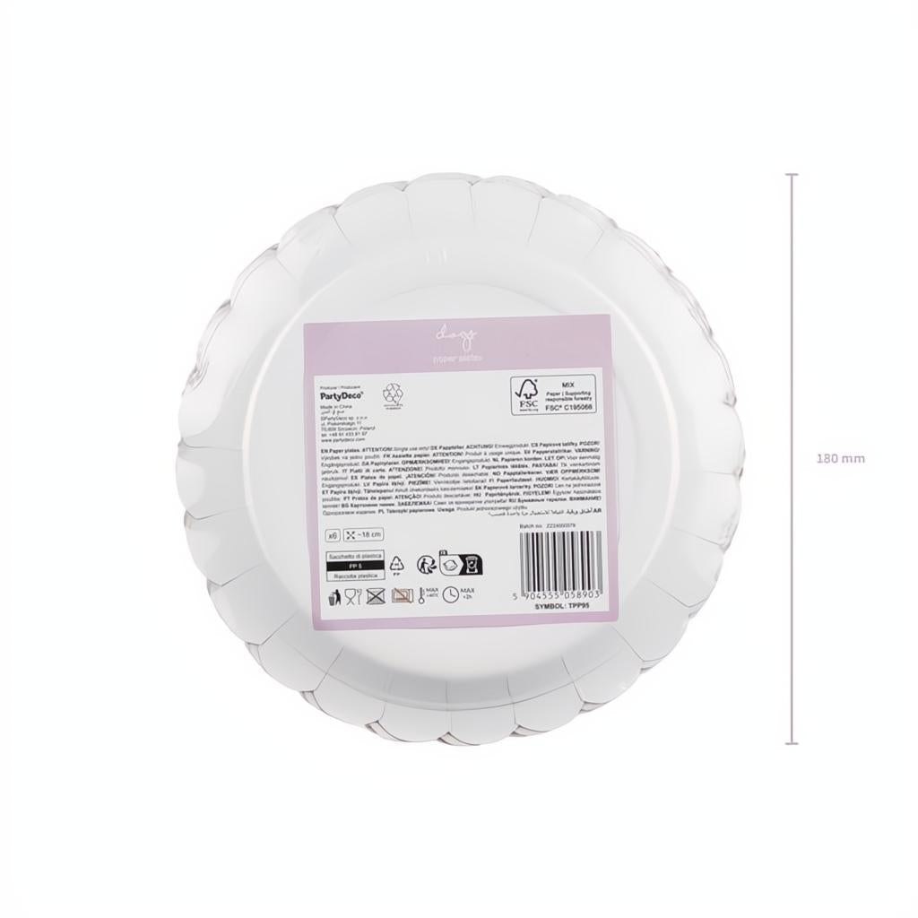 Pappteller Dalmatiner, 18x18 cm Tellers PartyDeco 5 fiestastore