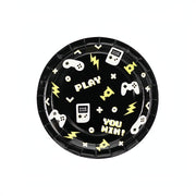 Pappteller Gamepads, 23 cm Tellers PartyDeco 1 fiestastore