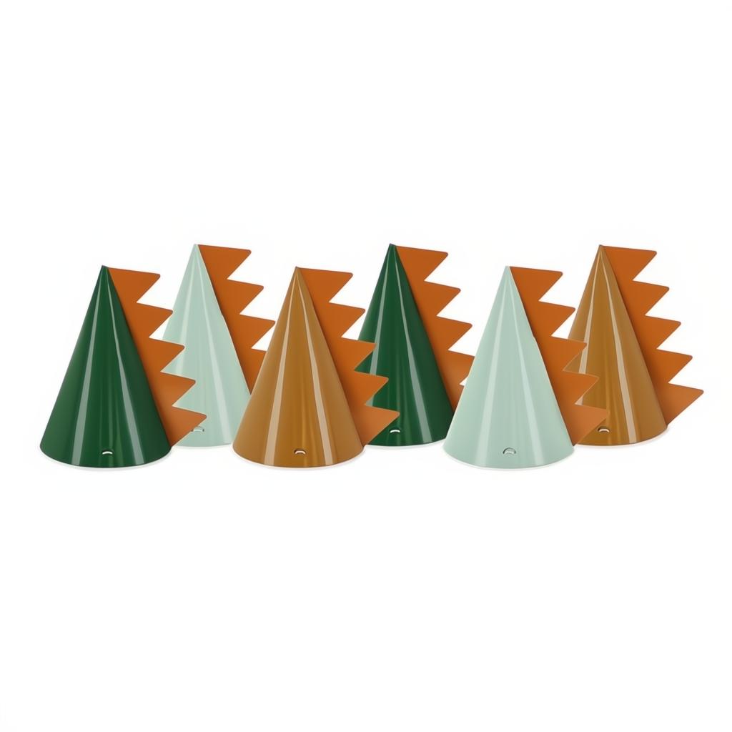 Partyhüte Dinosaurier, 14 cm Paperhüte / Partytröten PartyDeco 1 fiestastore