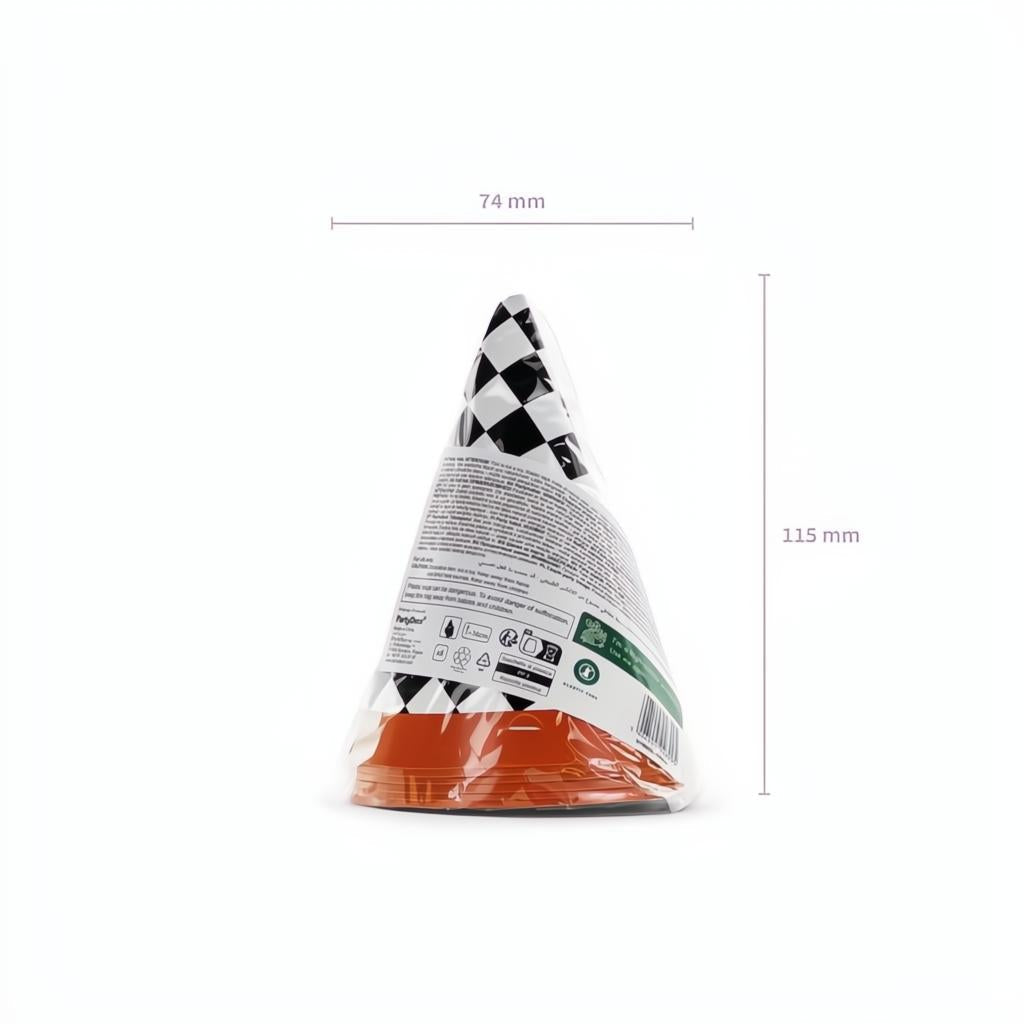 Partyhüte GO!, 16 cm Paperhüte / Partytröten PartyDeco 8 fiestastore