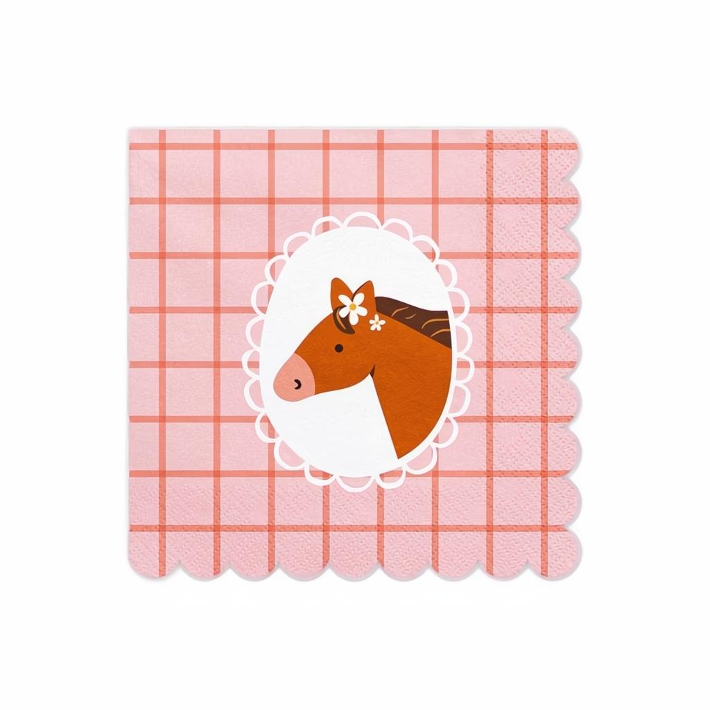 Pferd-Servietten, 33x33 cm Servietten bedruckt PartyDeco 1 fiestastore