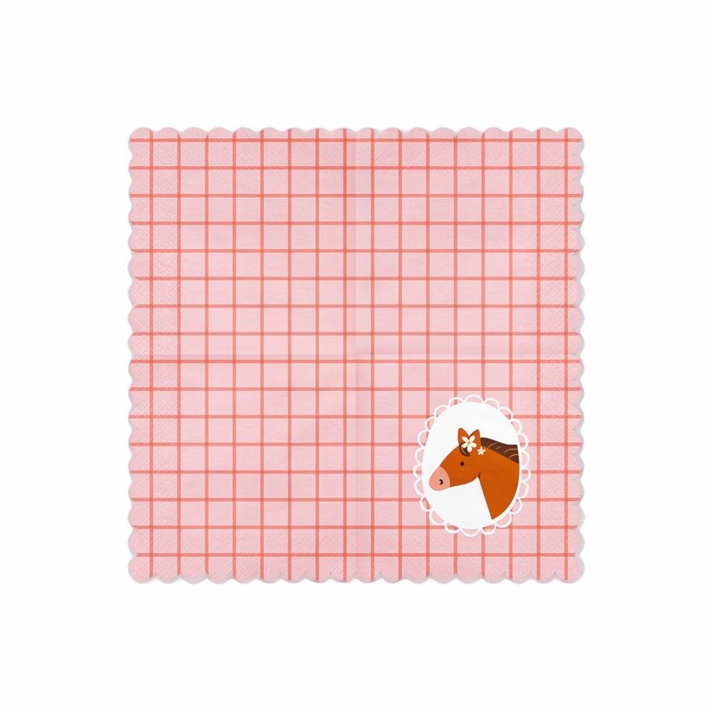 Pferd-Servietten, 33x33 cm Servietten bedruckt PartyDeco 2 fiestastore