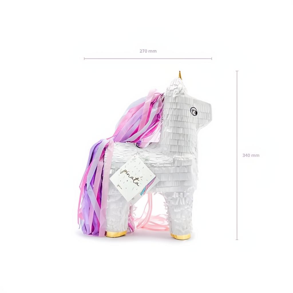 Piñata - Einhorn, 24,5x34x9cm PartyDeco 5 fiestastore