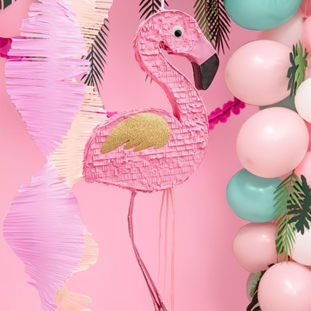Piñata - Flamingo, 25x55x8cm Piñatas PartyDeco 3 fiestastore
