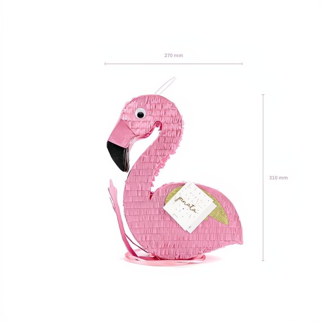 Piñata - Flamingo, 25x55x8cm Piñatas PartyDeco 8 fiestastore