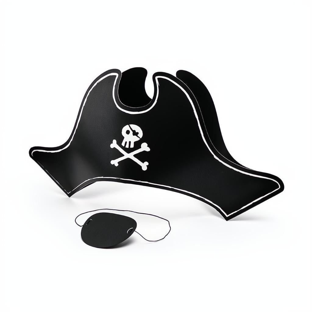 Piratenhut mit Augenklappe, 14cm PartyDeco 1 fiestastore