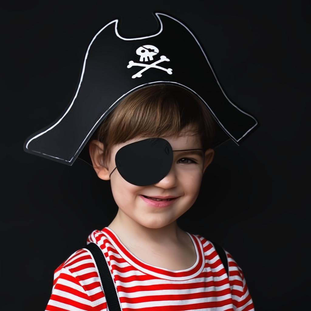 Piratenhut mit Augenklappe, 14cm PartyDeco 2 fiestastore