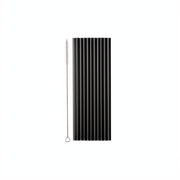 Plastikstrohhalme, 23 cm, schwarz PartyDeco 1 fiestastore