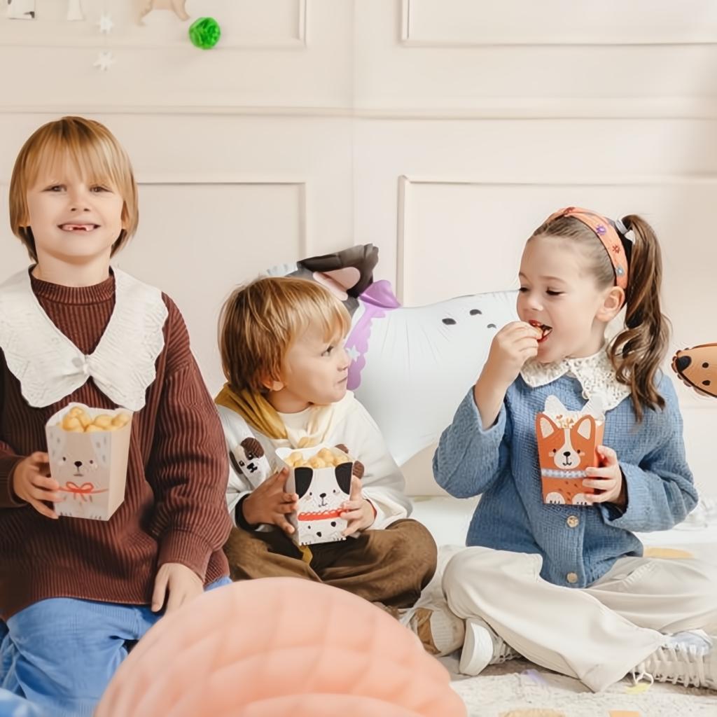 Popcorn-Boxen Hunde, 8,7x8,7 cm Popcorn-Boxen PartyDeco 2 fiestastore