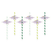 Pterodaktylus-Strohhalme, 19,5 cm, Farbenmix Papierstrohhalme PartyDeco 1 fiestastore