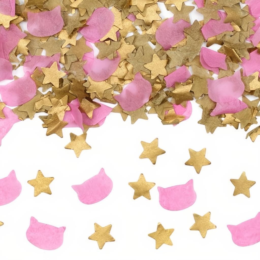 Rohr schiesst Sterne und Konfetti in Katzenform, 20 cm Konfettikanonen Party PartyDeco 3 fiestastore