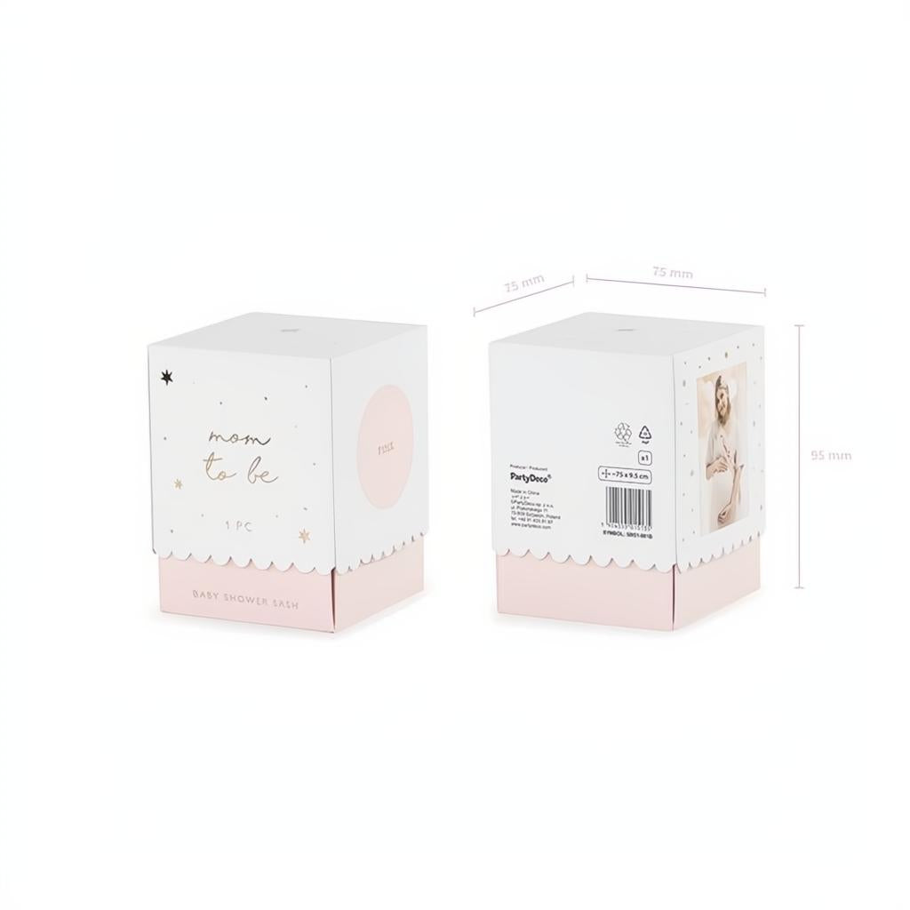 Schärpe Mom to be, hellrosa, 75 cm PartyDeco 4 fiestastore
