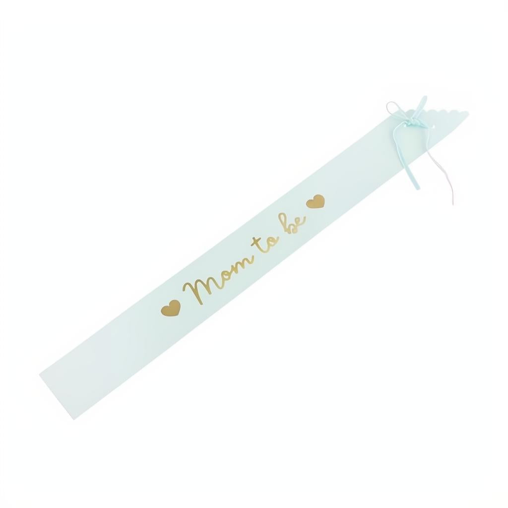 Schärpe Mom to be, light tiffany blue, 75 cm PartyDeco 1 fiestastore