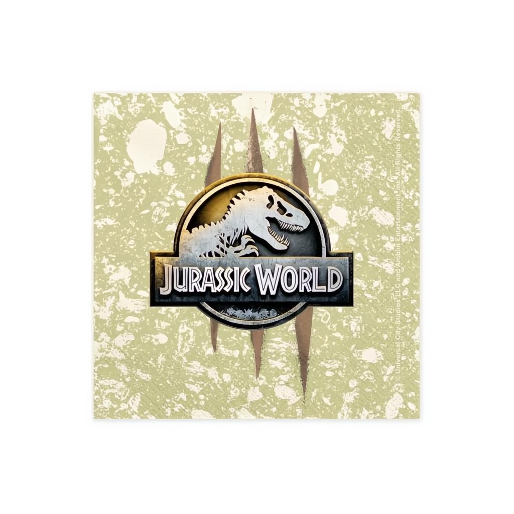 Servietten Jurassic World, 33x33 cm Servietten bedruckt PartyDeco 1 fiestastore