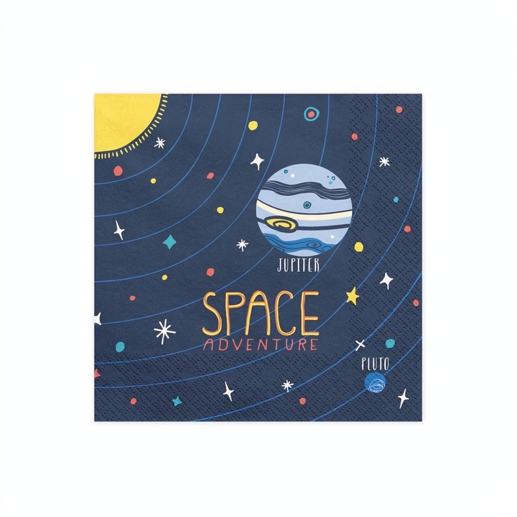 Servietten Kosmos, 33x33cm Servietten bedruckt PartyDeco 1 fiestastore