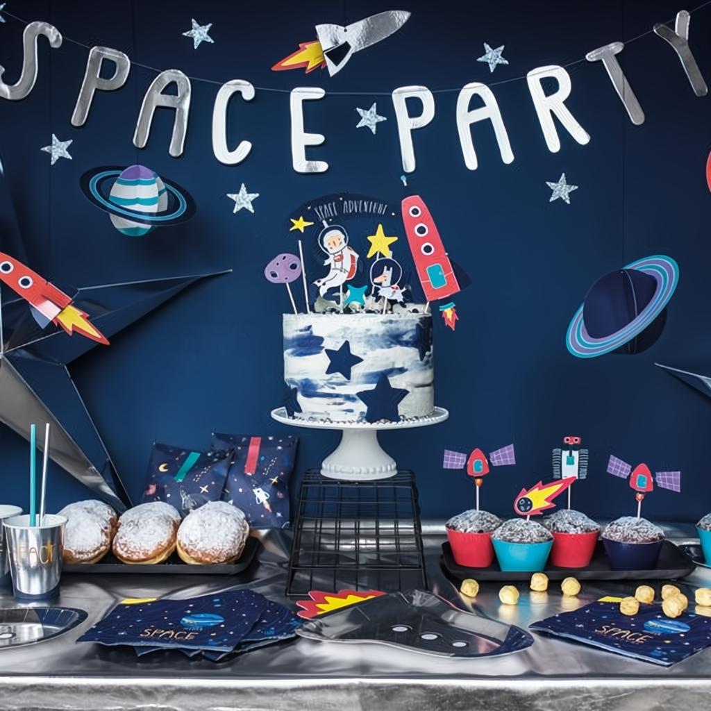 Servietten Kosmos, 33x33cm Servietten bedruckt PartyDeco 6 fiestastore