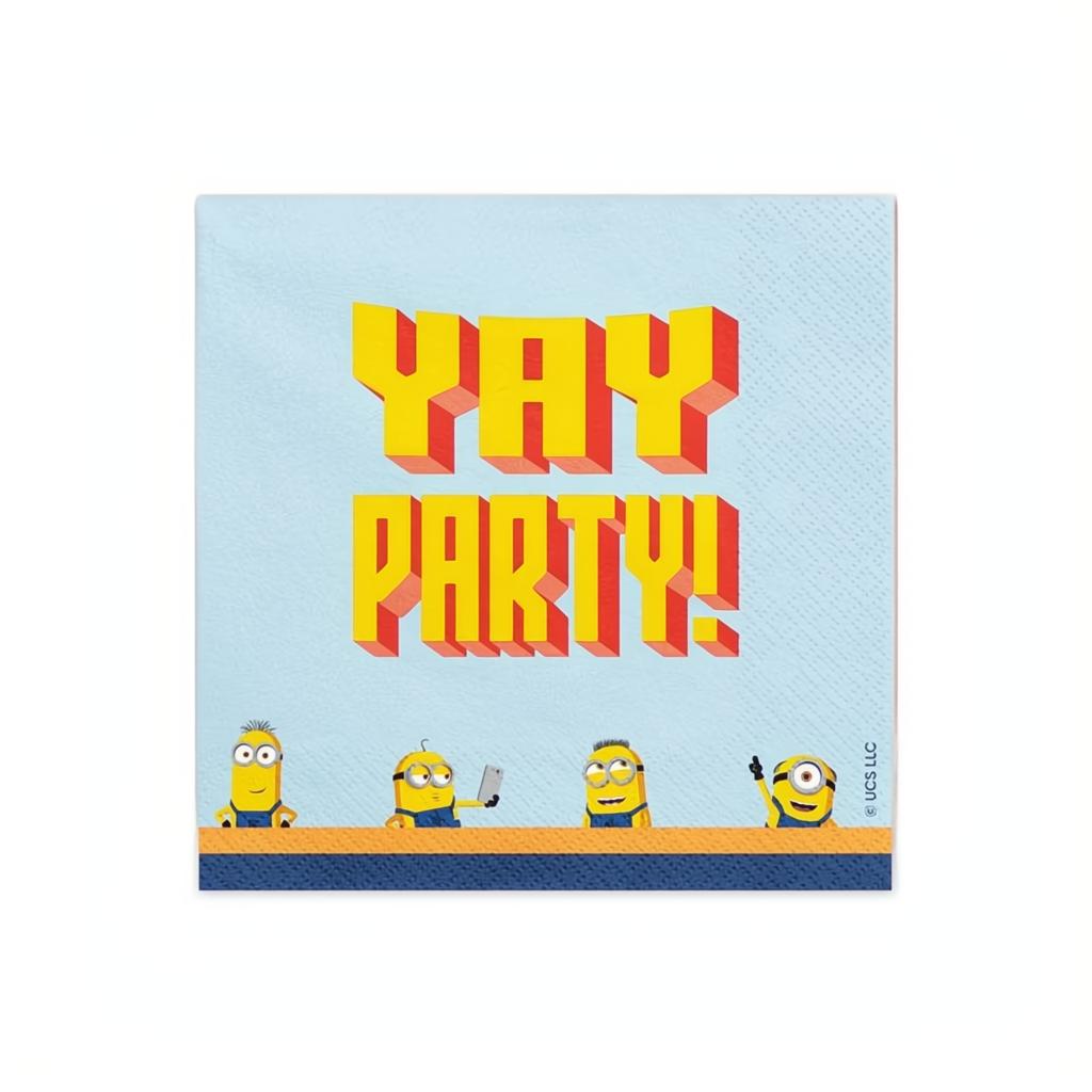 Servietten Minions, 33x33 cm PartyDeco 1 fiestastore