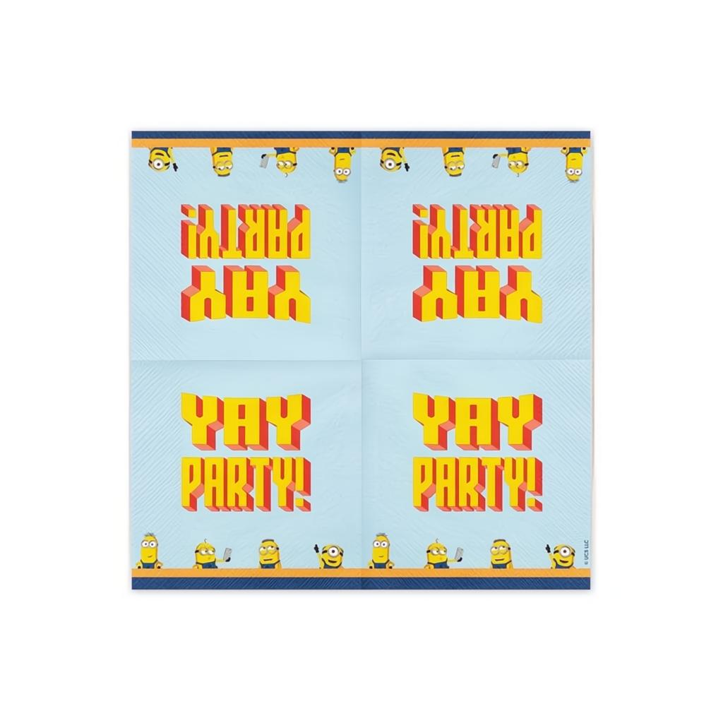 Servietten Minions, 33x33 cm PartyDeco 2 fiestastore