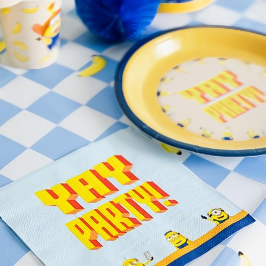 Servietten Minions, 33x33 cm PartyDeco 3 fiestastore