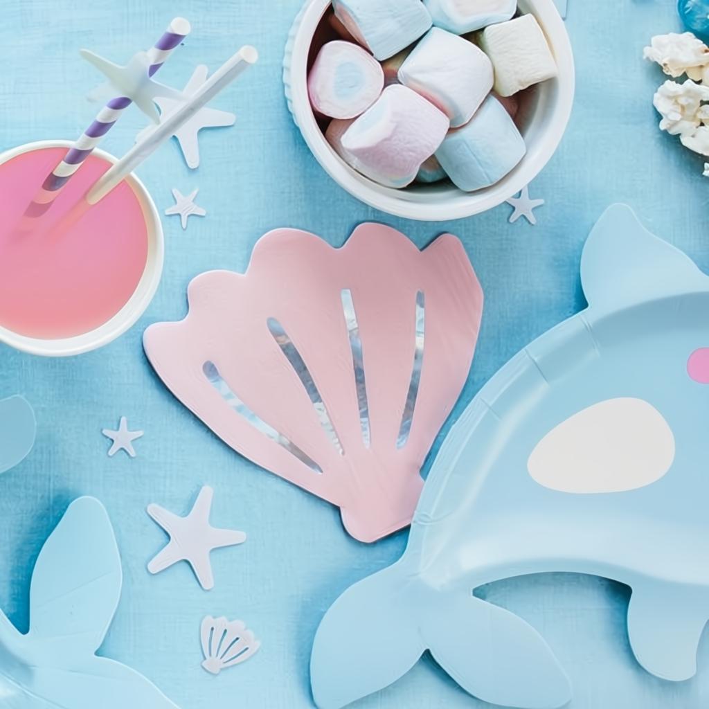 Servietten Muschel, 13x12,5cm Servietten bedruckt PartyDeco 2 fiestastore