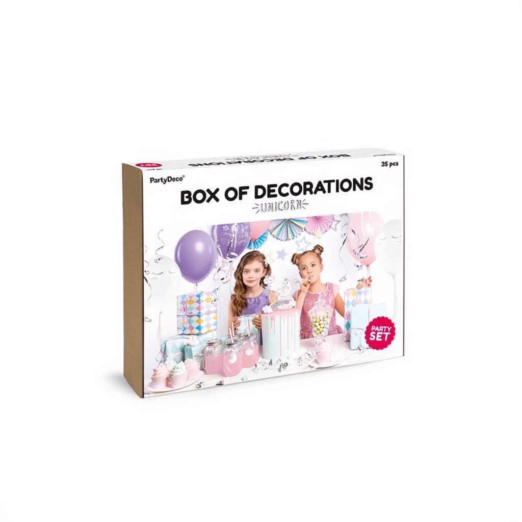 Set mit Partydekorationen - Einhorn PartyDeco 3 fiestastore
