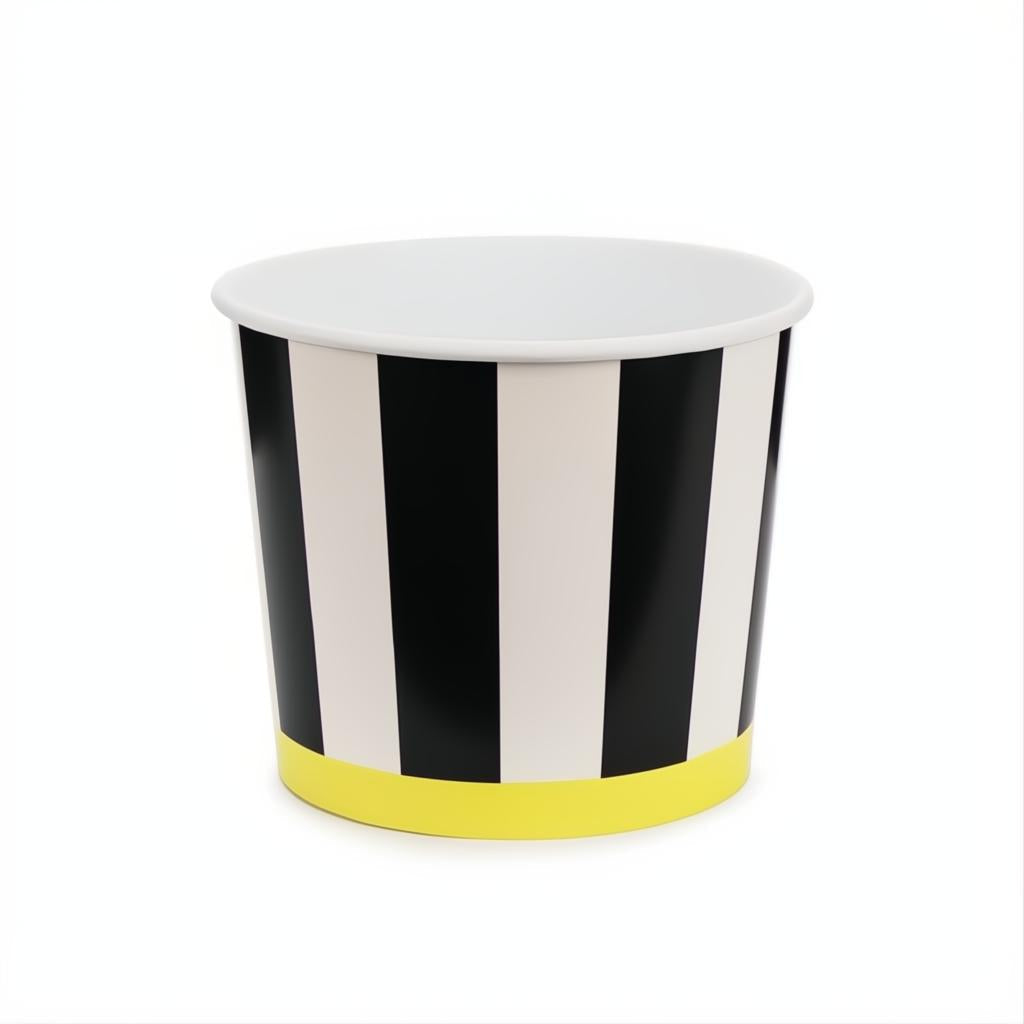 Snack-Eimer Streifen, 14 cm Eimer / Körbchen PartyDeco 1 fiestastore