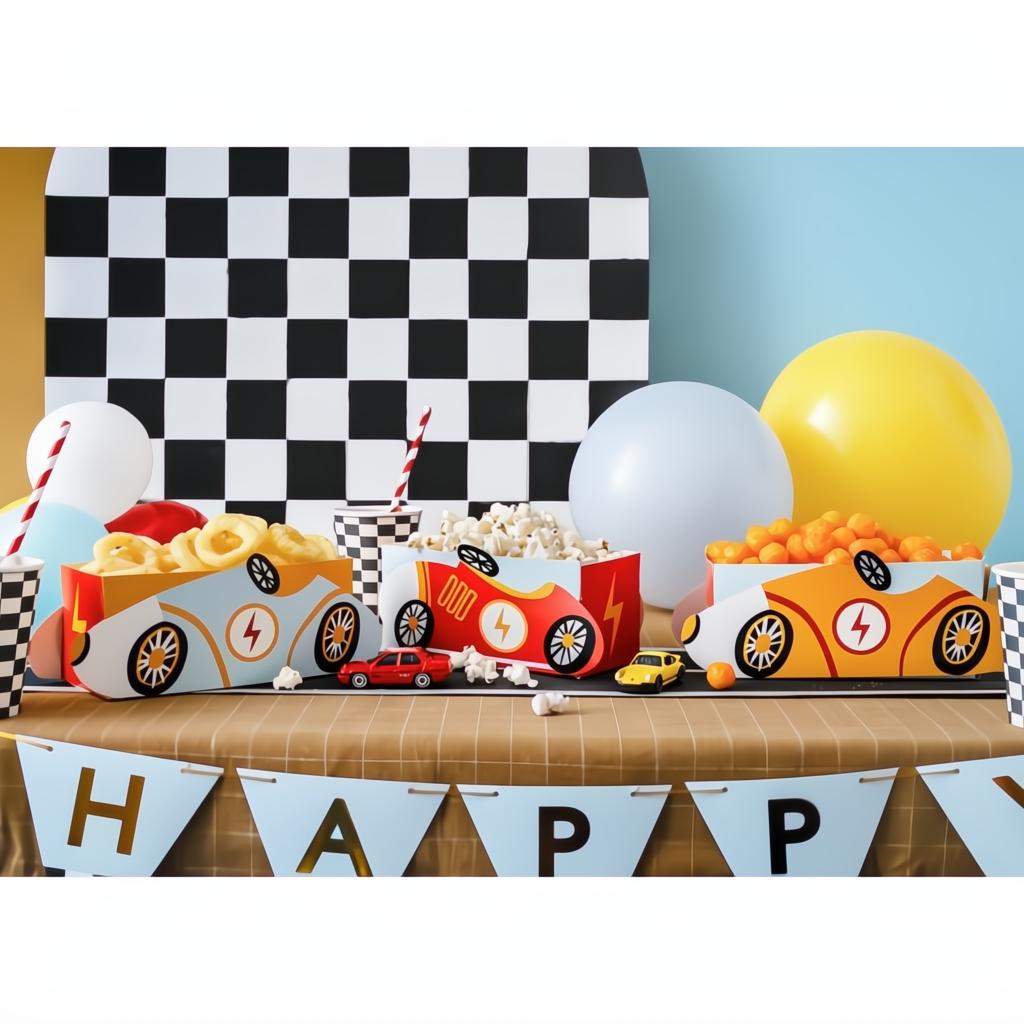 Snackboxen Autos Snack- und Süsswarenverpackungen PartyDeco 3 fiestastore