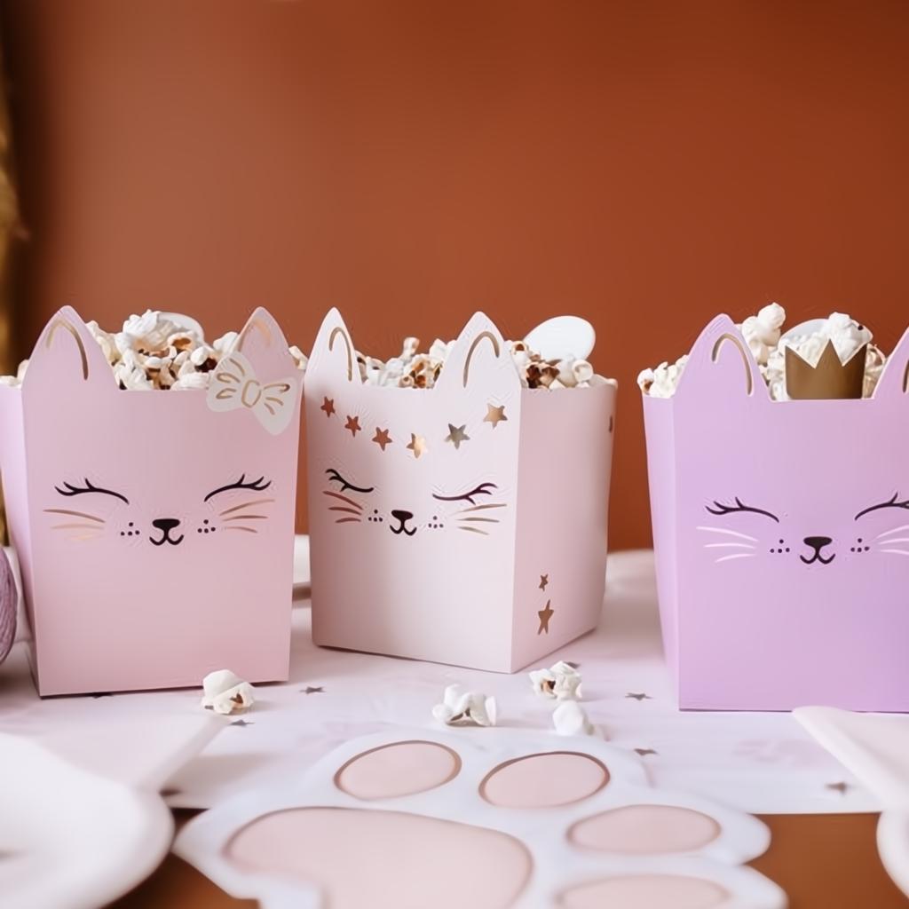 Snackboxen mit Katzenmotiv Snack- und Süsswarenverpackungen PartyDeco 3 fiestastore