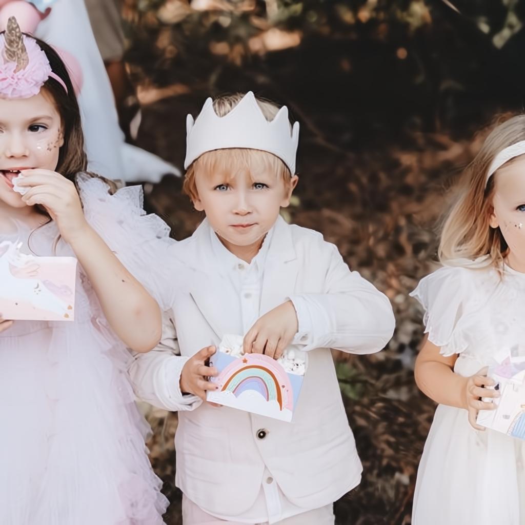 Snackboxen Schloss und Einhörner PartyDeco 3 fiestastore