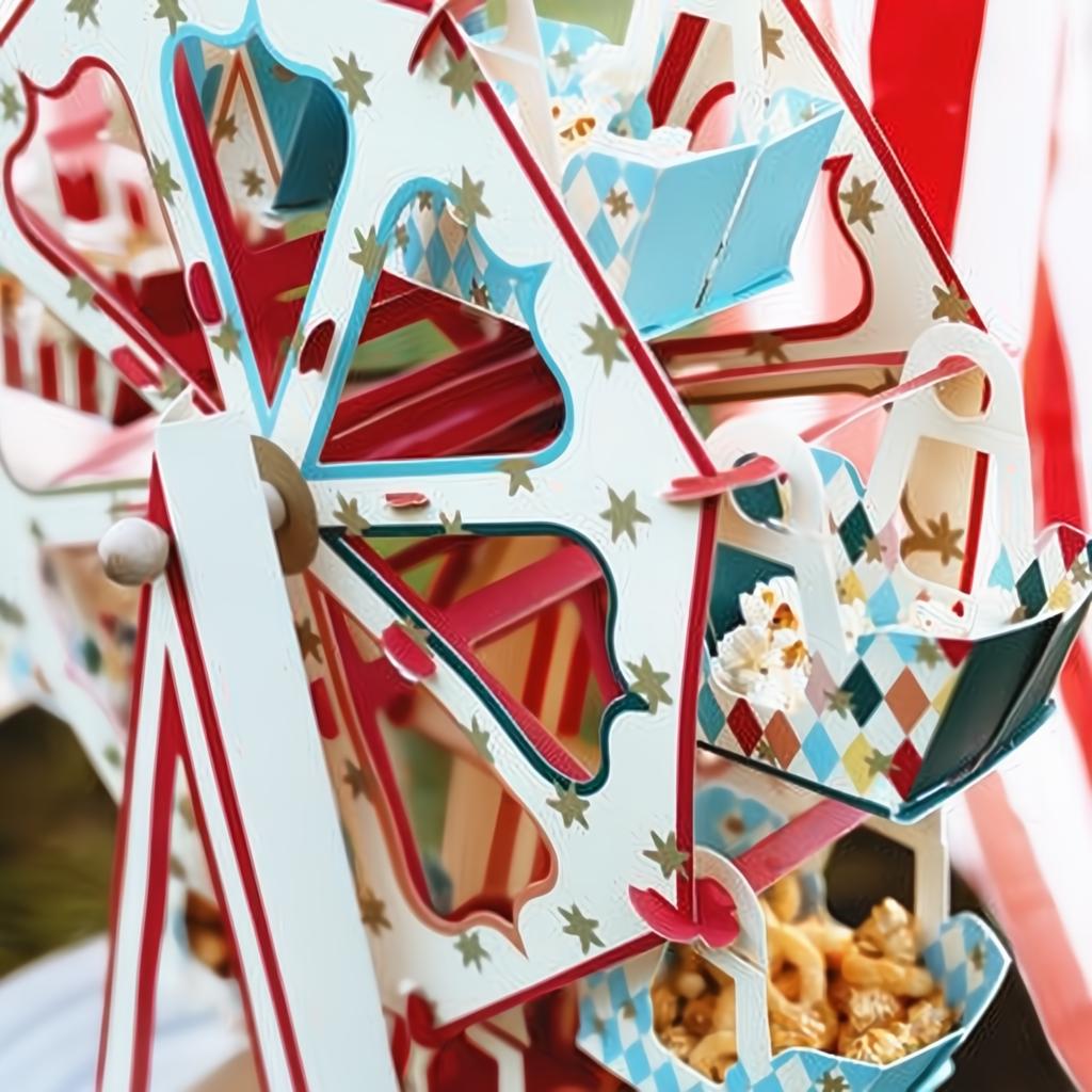 Snackständer Riesenrad, 48x50cm Stellwände für Snacks PartyDeco 3 fiestastore