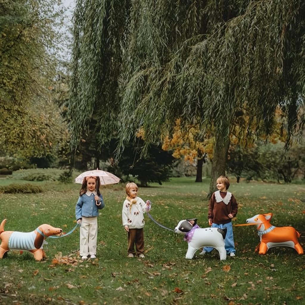 Stehender Folienballon Corgi, 88x70 cm Folienballons PartyDeco 5 fiestastore