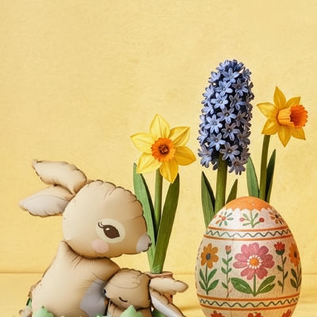 Stehender Folienballon Häschen, 51x60 cm PartyDeco 2 fiestastore