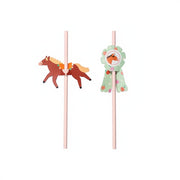 Strohhalme Pferde, 19.5 cm Papierstrohhalme PartyDeco 1 fiestastore