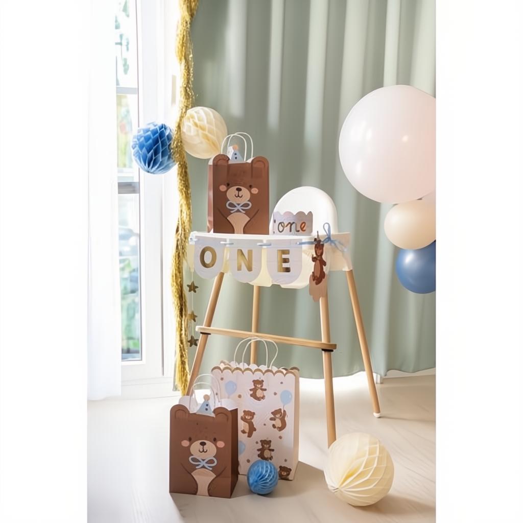 Stuhlbanner und Krone Teddybär, 50x20.5 cm Banner PartyDeco 3 fiestastore