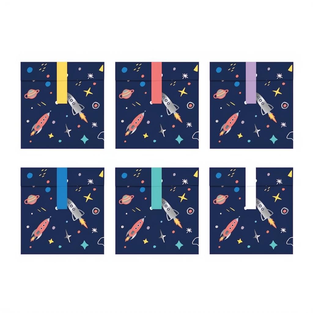 Süssigkeiten-Tüten Kosmos, 13x14cm Papiertüten PartyDeco 1 fiestastore