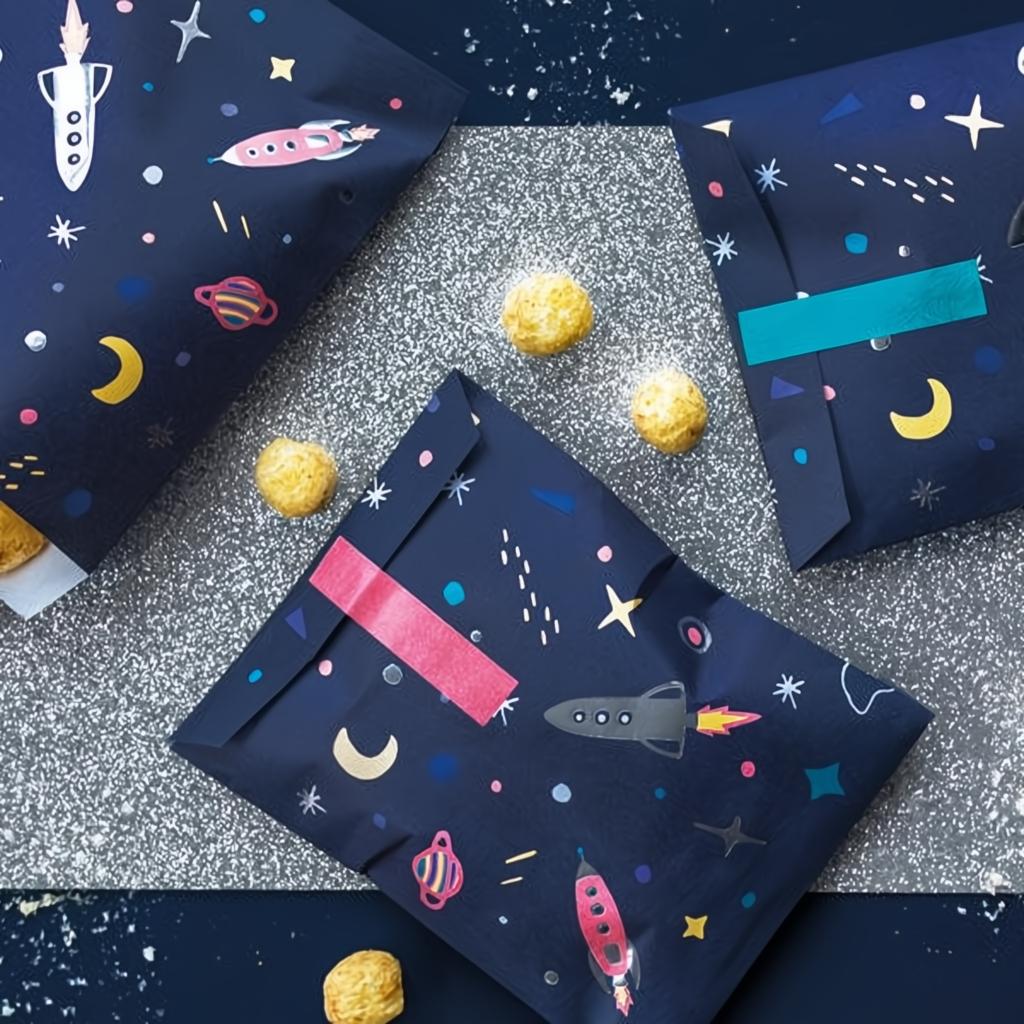 Süssigkeiten-Tüten Kosmos, 13x14cm Papiertüten PartyDeco 3 fiestastore