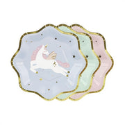 Teller Einhorn, 18x18 cm PartyDeco 1 fiestastore