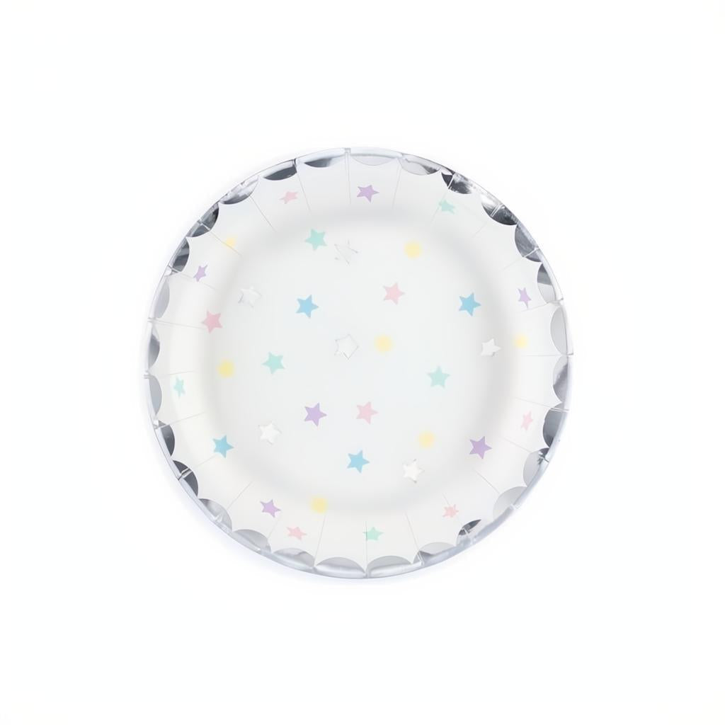 Teller Einhorn - Sterne, 18 cm PartyDeco 1 fiestastore
