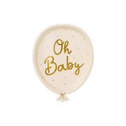 Teller Oh baby, 17.5x22 cm PartyDeco 1 fiestastore