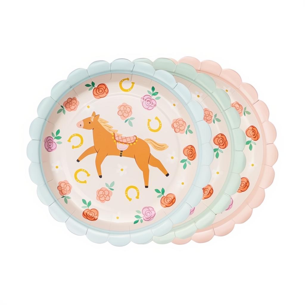 Teller Pferde, 18 cm Tellers PartyDeco 1 fiestastore