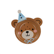 Teller Teddybär Kopf, 21x23 cm Tellers PartyDeco 1 fiestastore