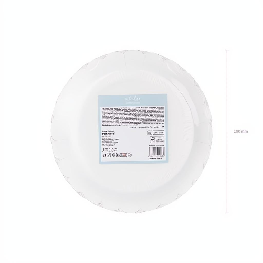 Teller Wale, 18 cm PartyDeco 5 fiestastore