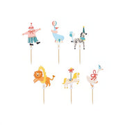Zirkus Muffin Dekoration, 9-11,5 cm Topper für Kuchen und Muffins PartyDeco 1 fiestastore