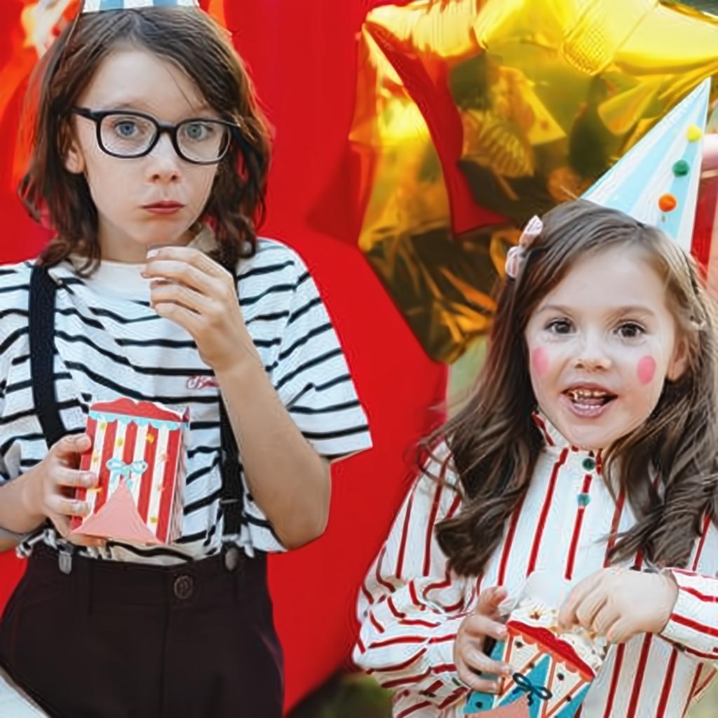 Zirkus-Snackboxen Snack- und Süsswarenverpackungen PartyDeco 3 fiestastore
